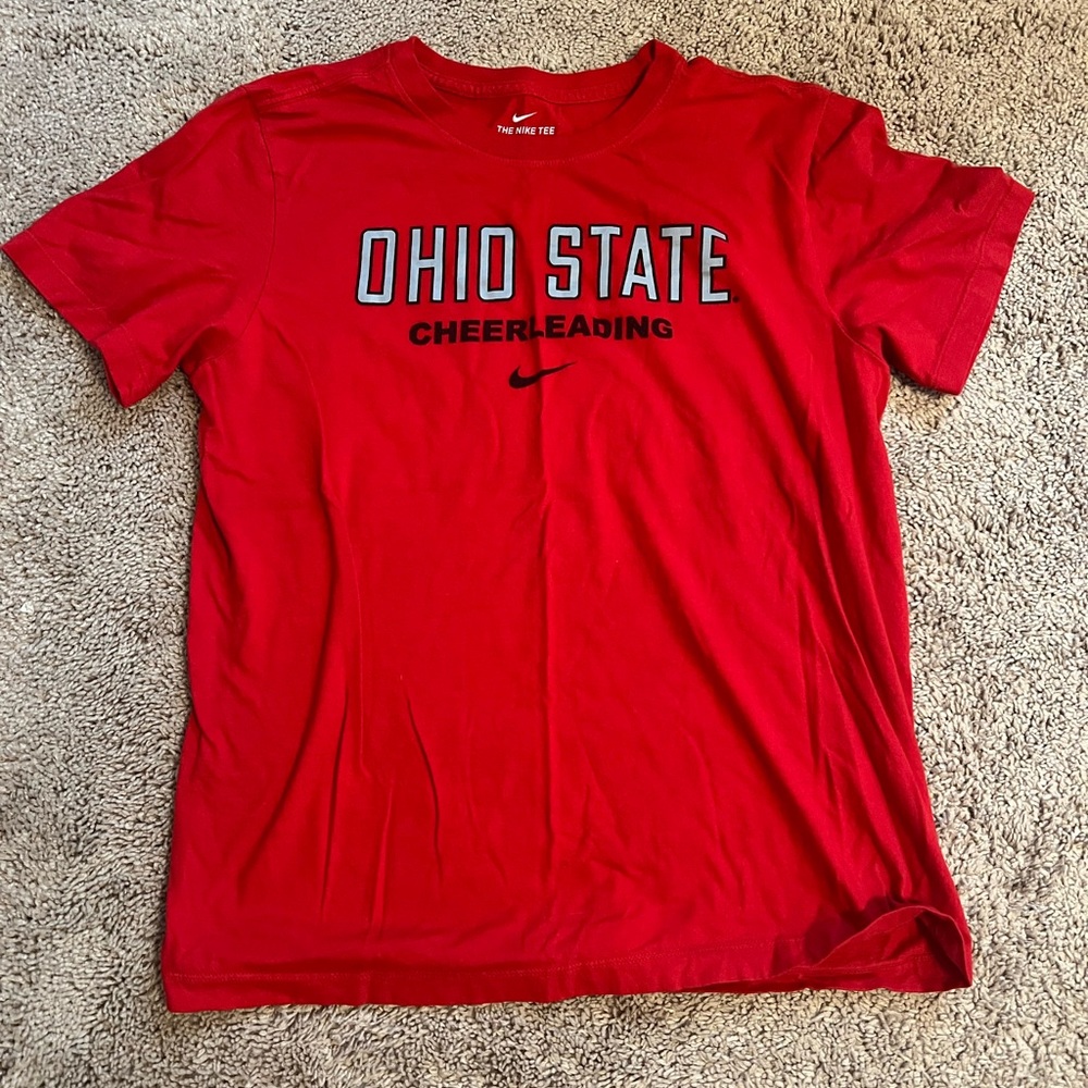 Nike Red Ohio State Cheerleading Shirt